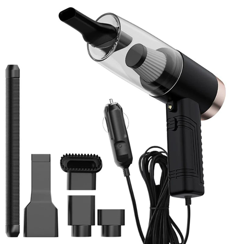 Powerful Mini Car Vacuum Cleaner Dual Purpose Design - Alteris