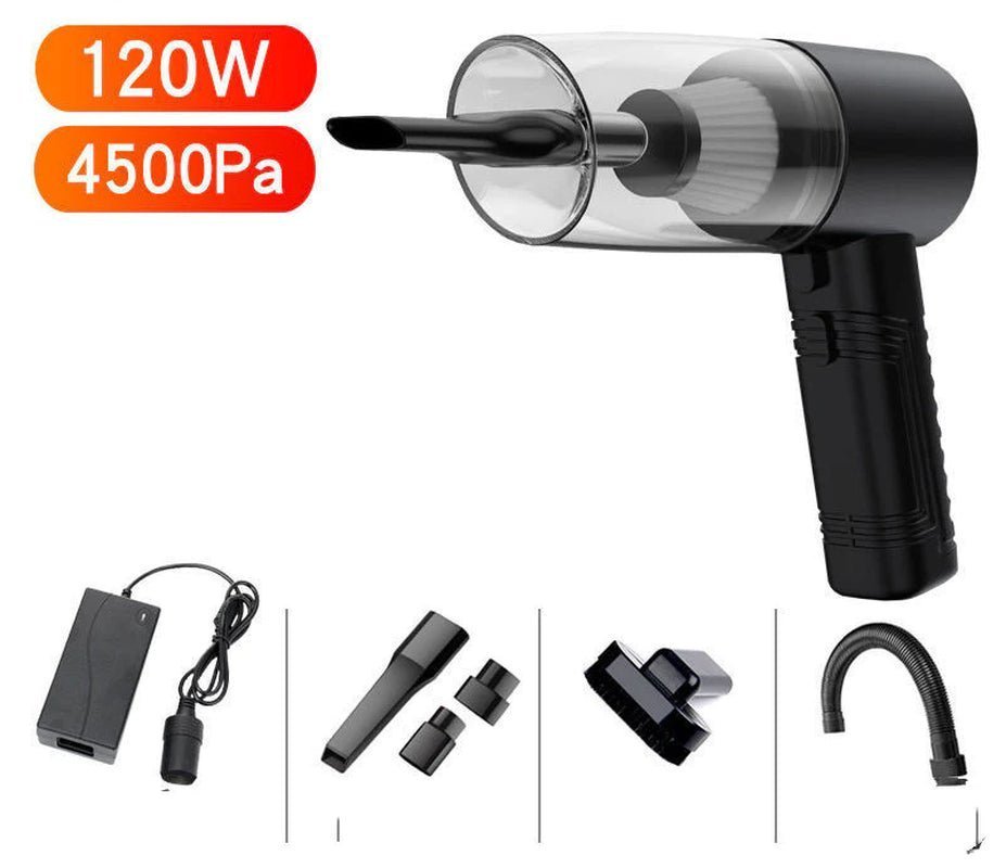 Powerful Mini Car Vacuum Cleaner Dual Purpose Design - Alteris