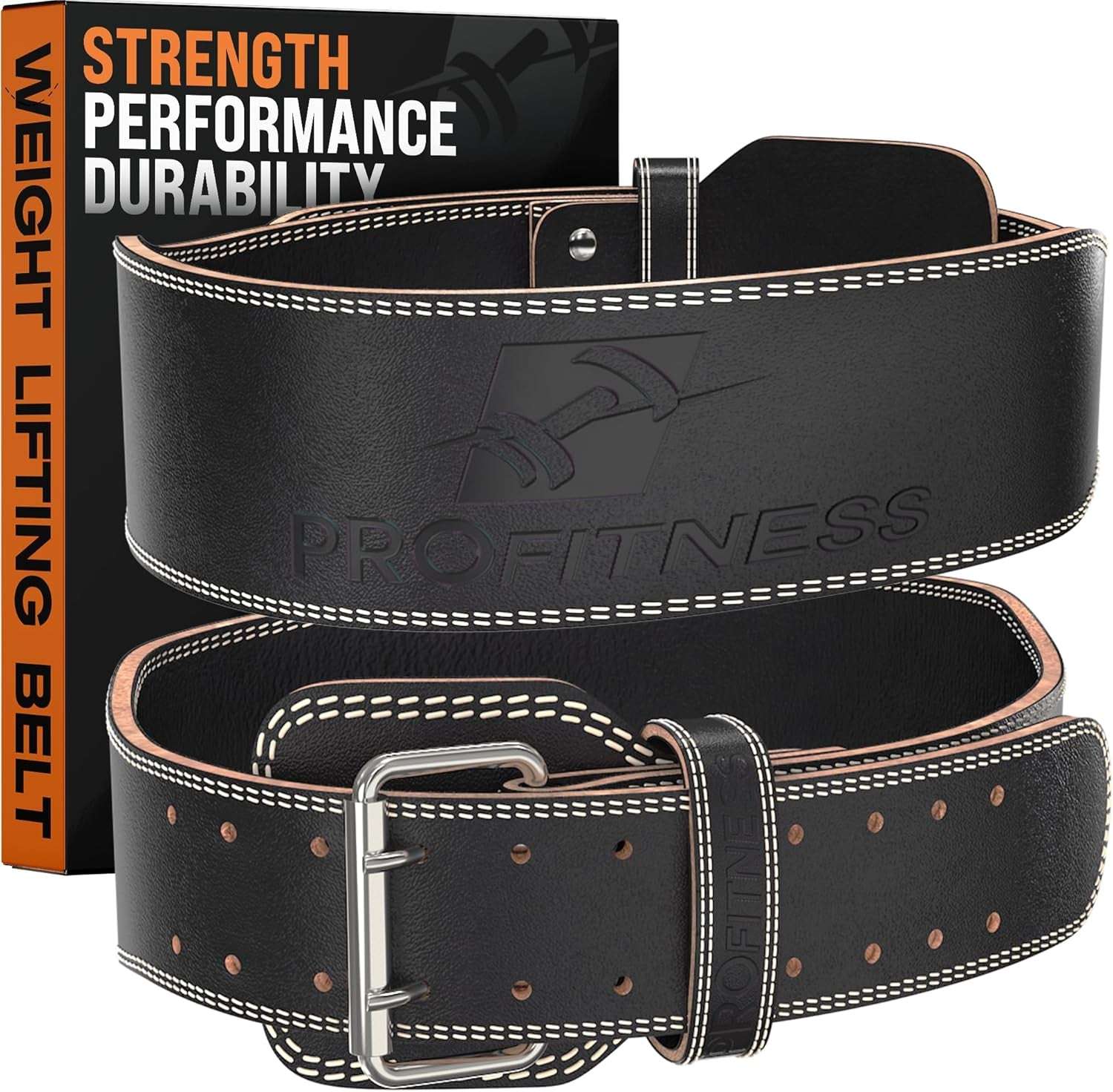 Premium Weight Lifting Belt for Back Support Squats and Powerlifting - Alteris