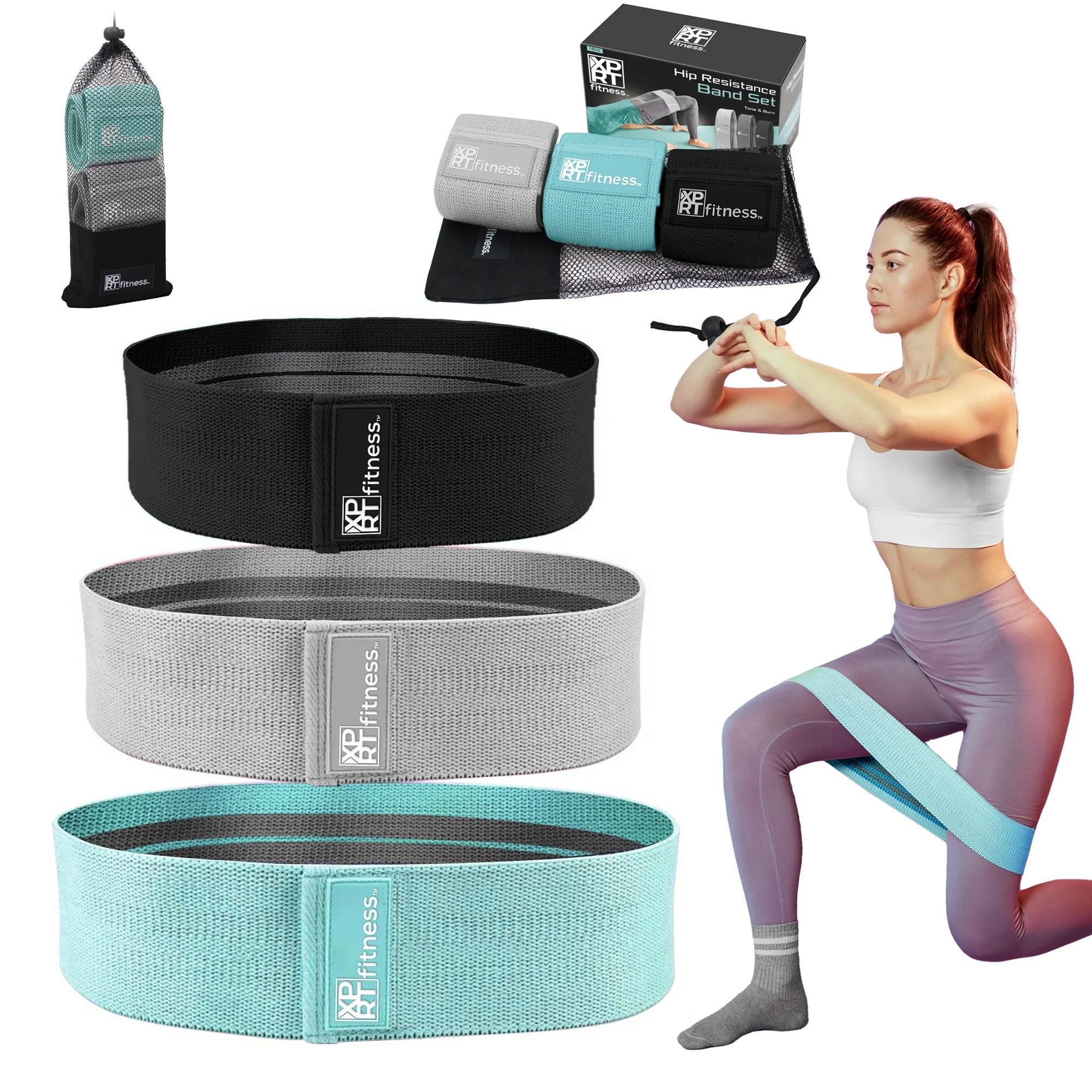 Set of 3 Non-Slip Resistance Bands for Glutes and Hip Training Alteris