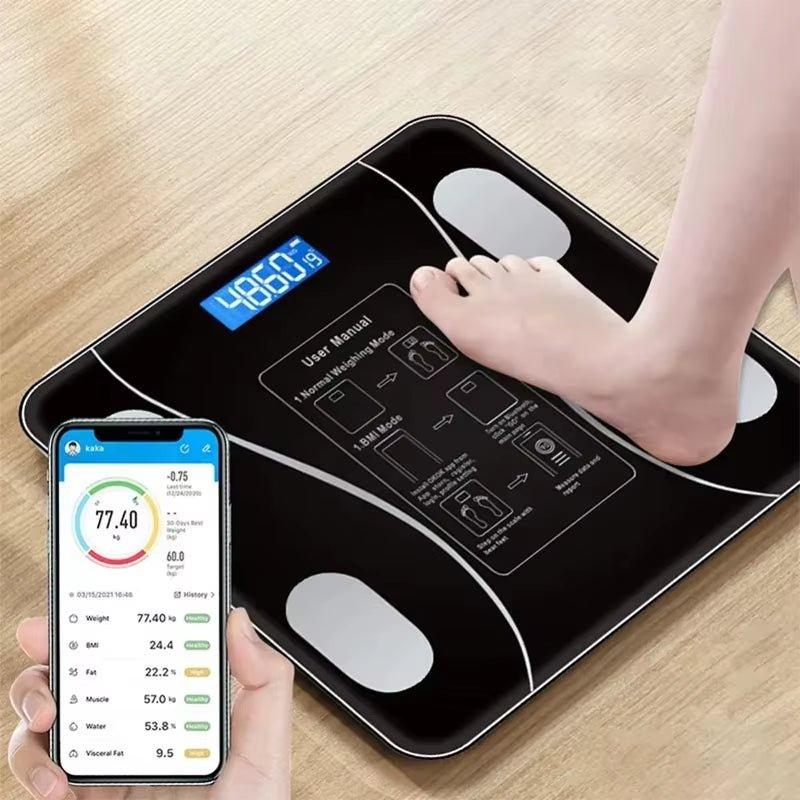 Smart Bluetooth Body Fat Scale with App Synchronization and Body Composition Analyzer Alteris