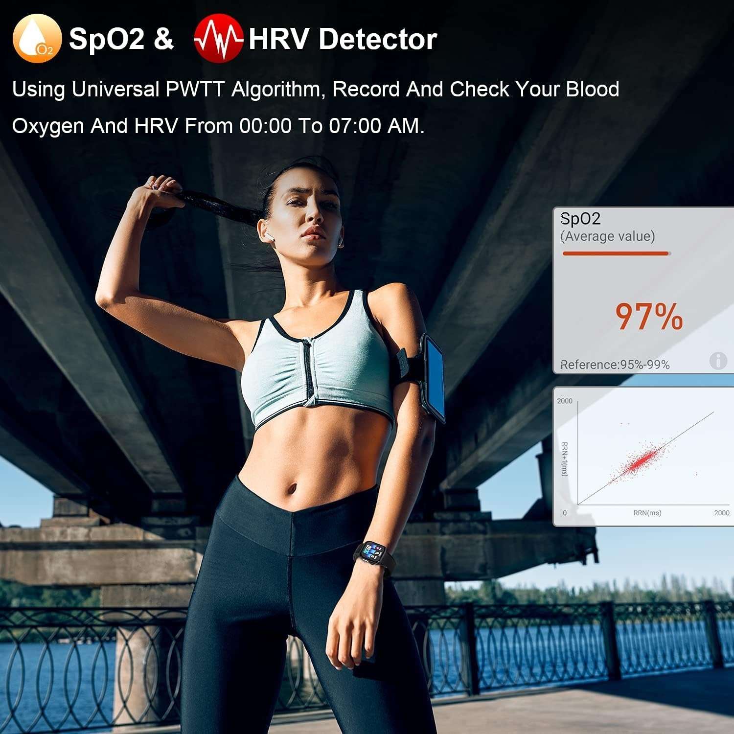 Smartwatch Fitness Tracker with Heart Rate Blood Oxygen and Sleep Monitor - Alteris