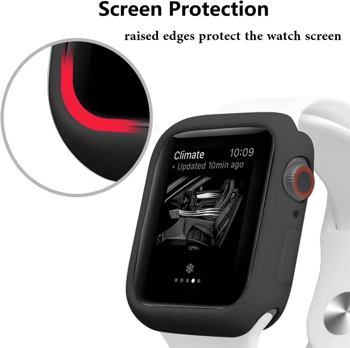 Ultra Thin Soft TPU Shockproof Case for Apple Watch Series 9 8 7 45mm Alteris
