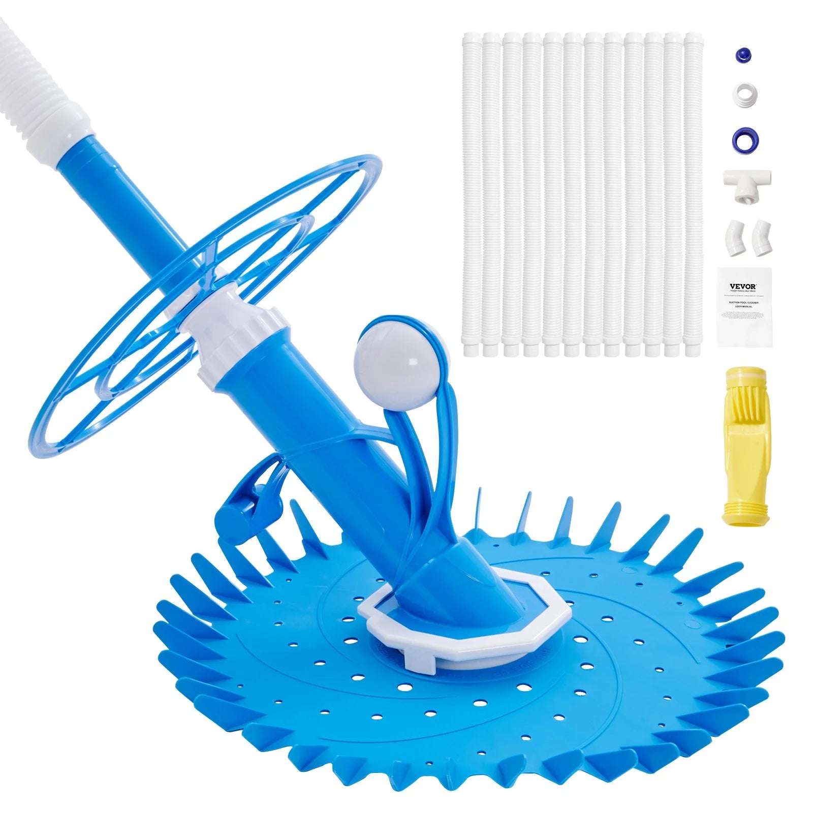 VEVOR Automatic Suction Pool Cleaner Low Noise with Side Climbing - Alteris