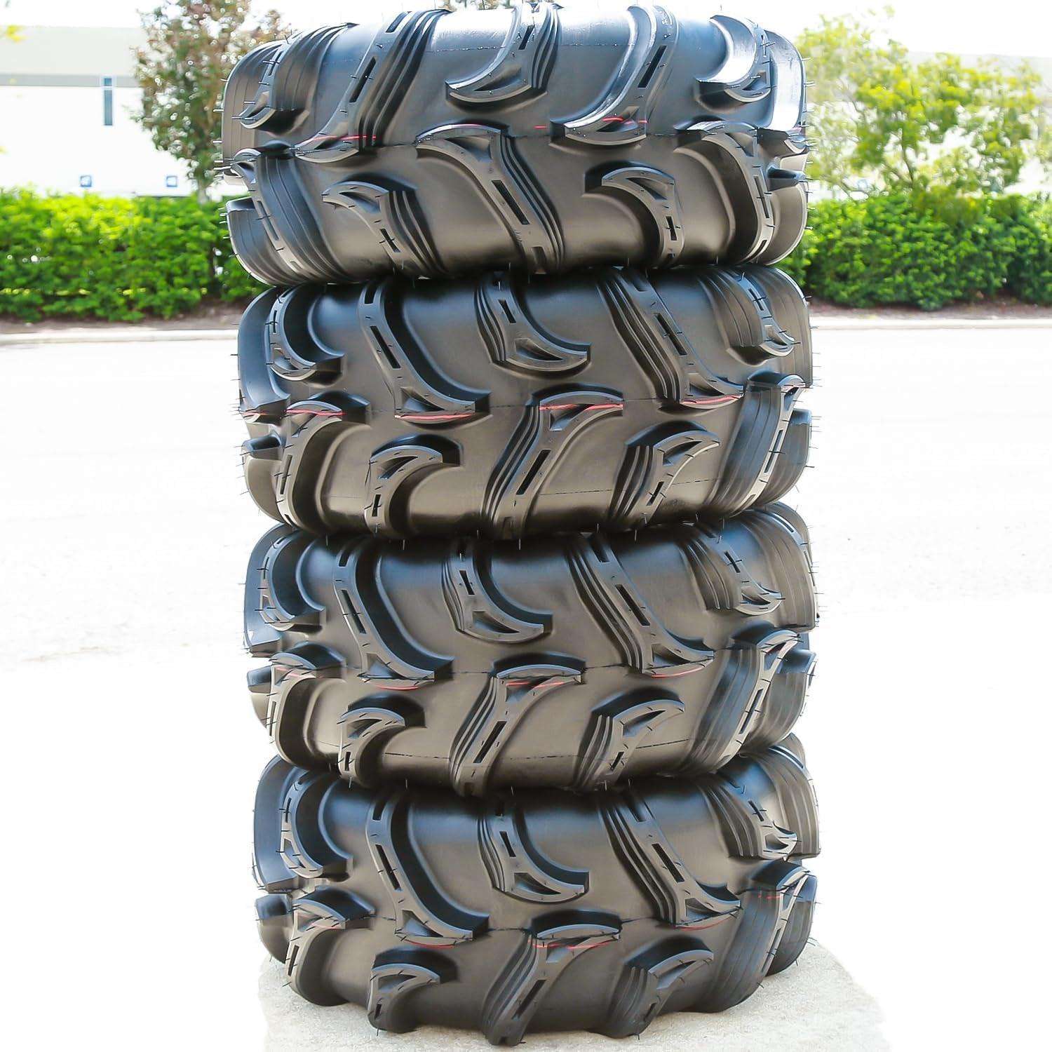 Vulcan M/T ATV UTV Mud Off - Road Tire - 28X11.00 - 14 28X11 - 14 28X11X14 58F Load Range 6 Ply BSW Black Side Wall - Alteris