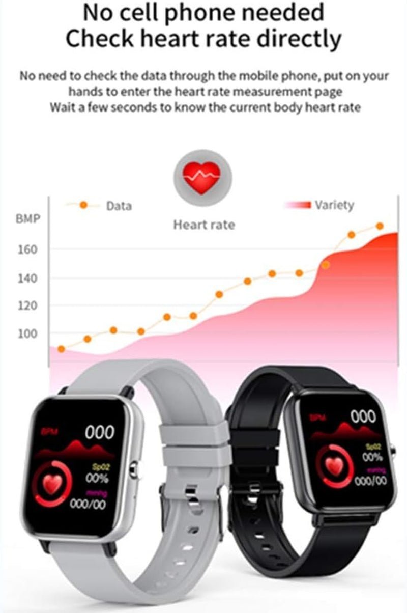 Waterproof Fitness Tracker Smartwatch with Heart Rate and Sleep Monitor - Alteris